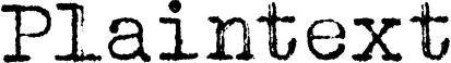Plaintext